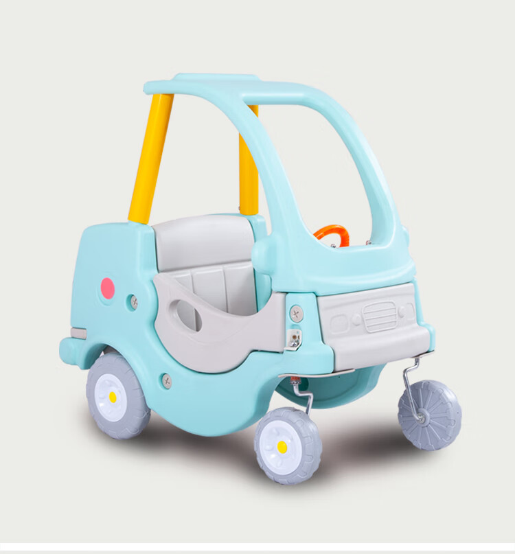 儿童游戏玩具车淘气堡公主车塑料四轮滑行助力学步车幼儿园小房车