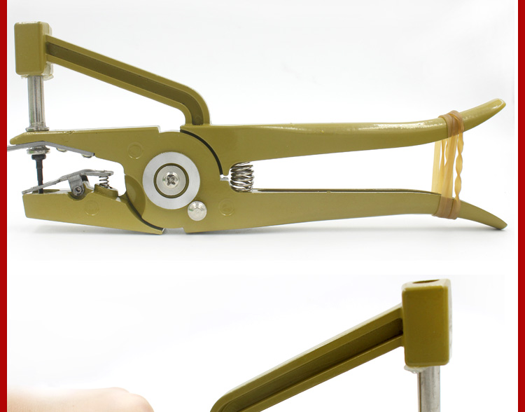 兽用耳标钳种猪疫猪用耳号钳耳牌打耳标牌钳子u型v型耳缺钳设备 帆兴