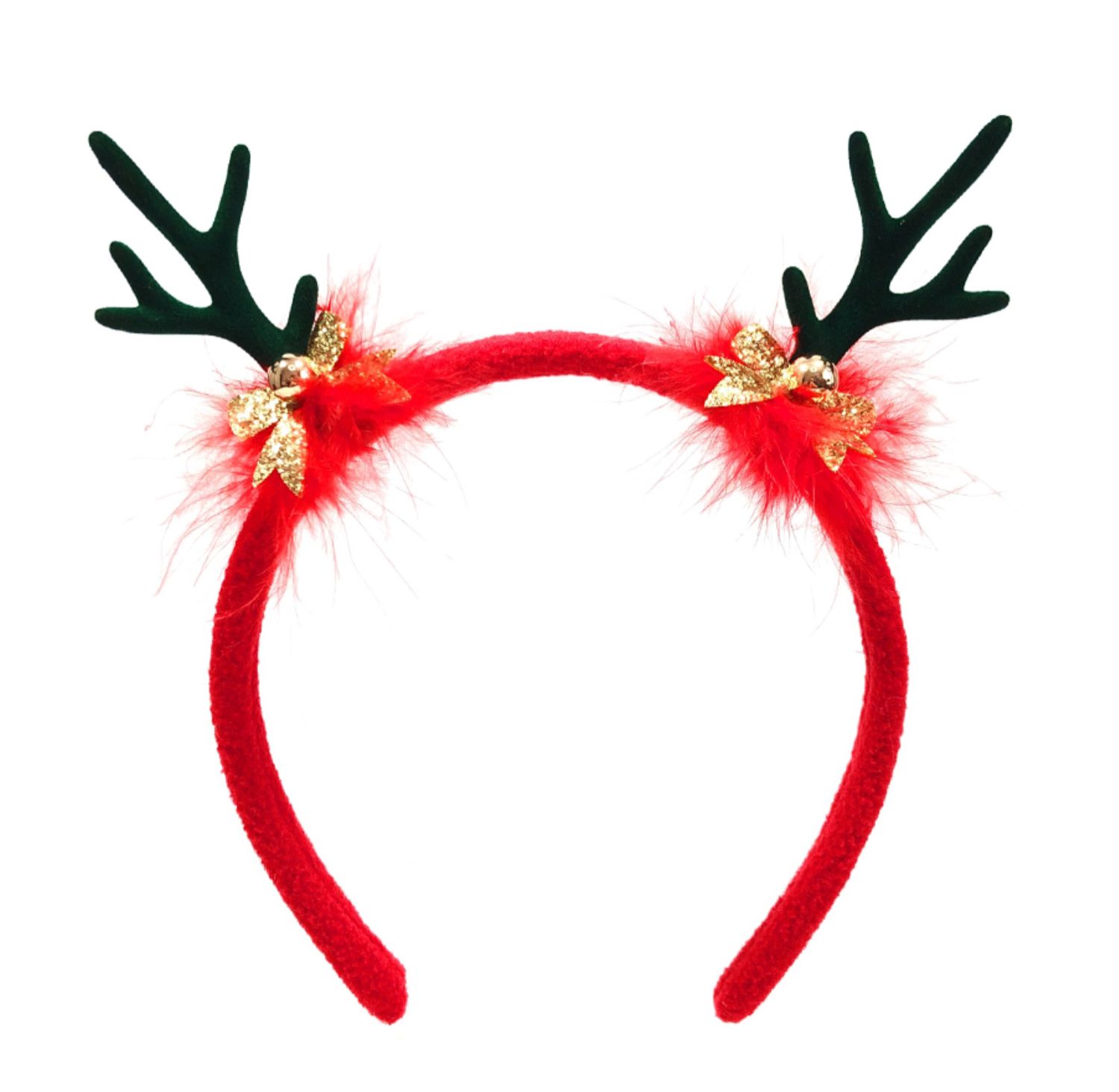 松果蘑菇毛球毛绒鹿角发箍甜美可爱圣诞节头饰圣诞发饰小鹿头箍女蘑菇