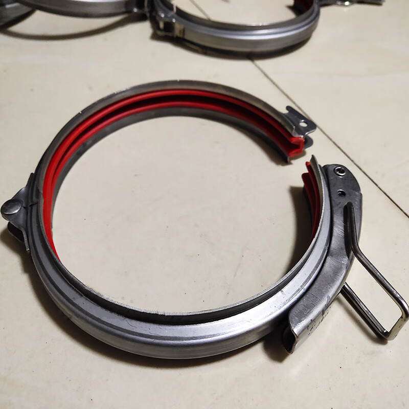 304不锈钢风管快速抱箍翻边管管夹强力卡箍密封桶箍镀锌管道管卡定制