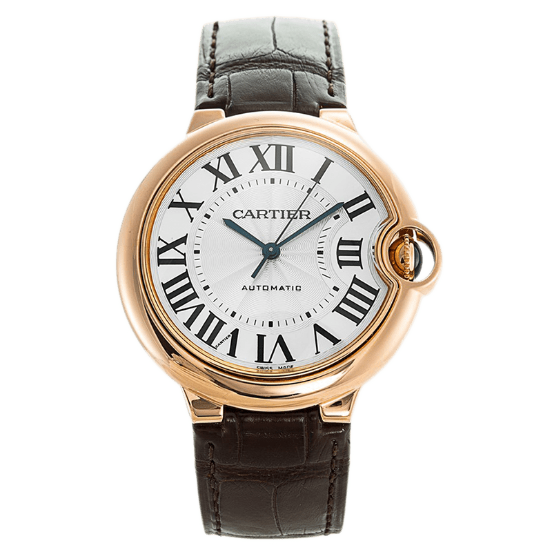 【二手95新】卡地亚(cartier)蓝气球18k玫瑰金手表自动机械腕表wgbb