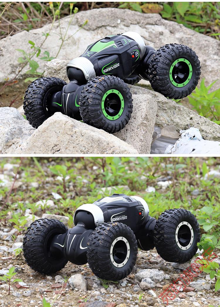 超大号特技扭变车电动攀爬车男孩玩具遥控汽车赛车电动玩具 特技车橙