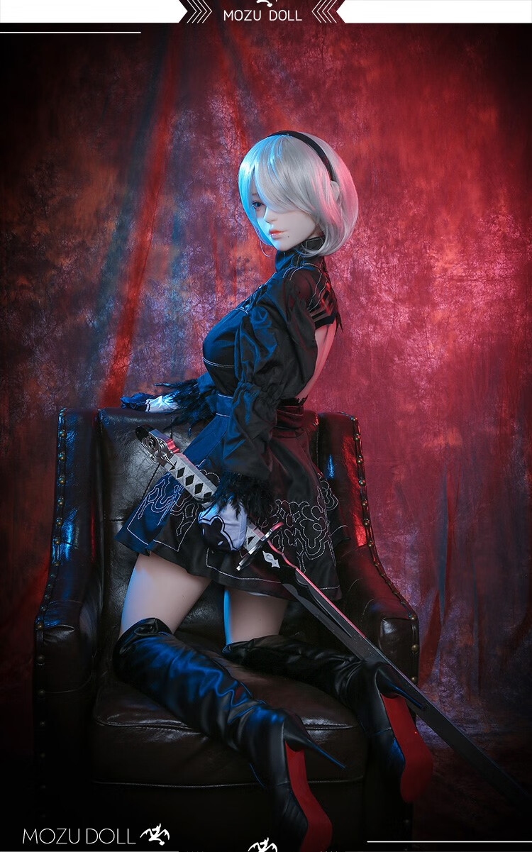 魔族人形官方2b真人1:1等身玩偶可动可插硅胶娃娃二次元手办 2b硅胶头