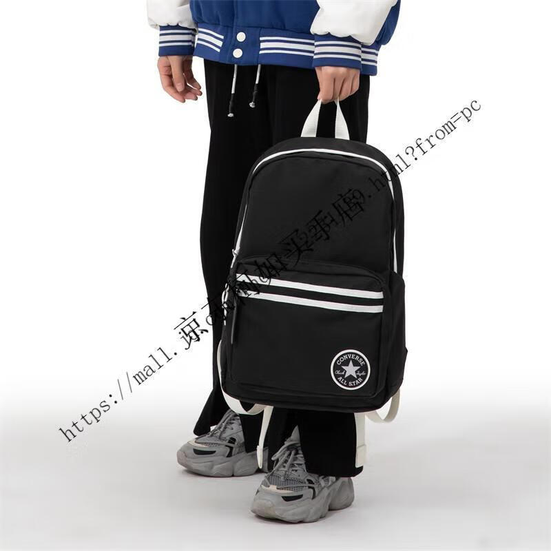 匡威converse双肩包女校园学生书包男大容量百搭休闲运动背包 象牙白