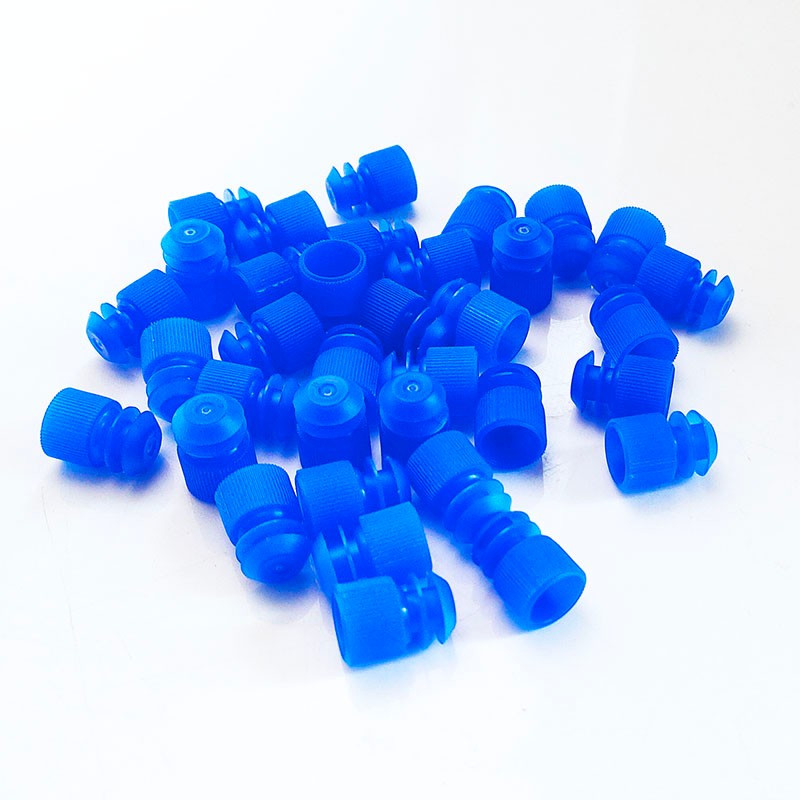 沪教 塑料试管配塞子 放免试管 塑料实验器材耗材 12mm*75mm试管配蓝