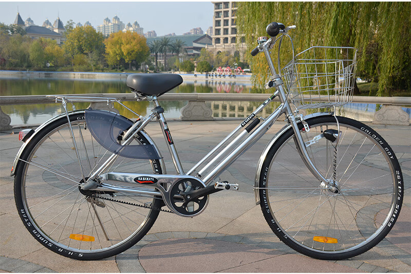 kasakata通勤自行车成人男女款出口日本内三速内五速内八速代步车皮带