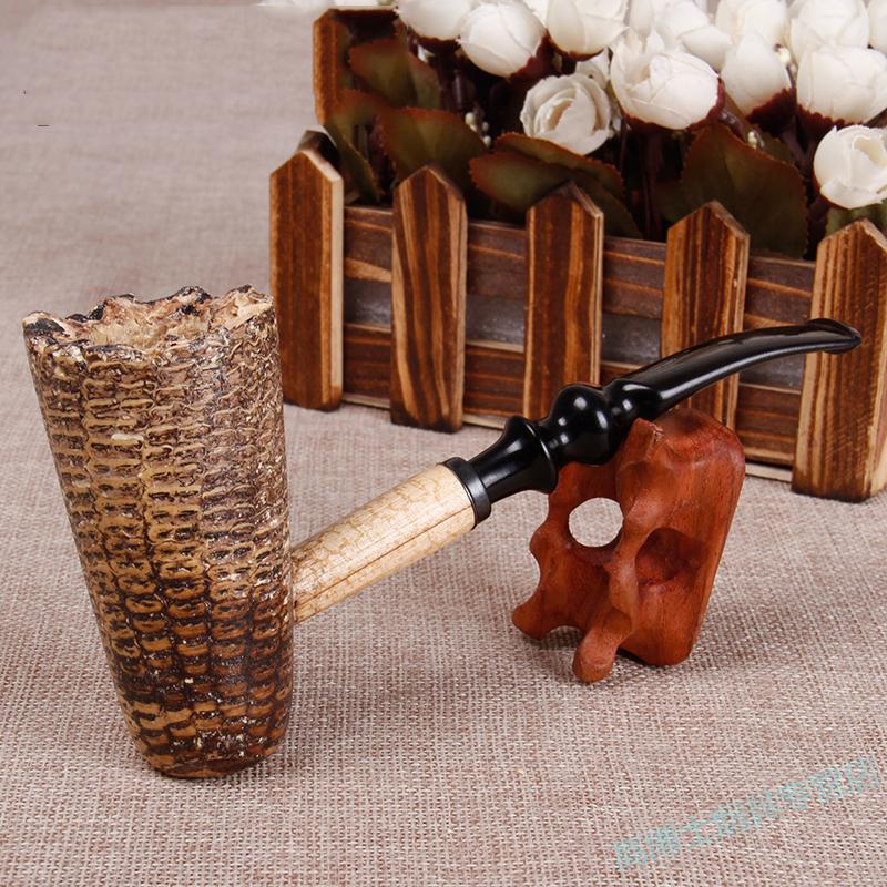 米魁美国密苏里玉米芯烟斗乡绅荣耀传奇直弯大小号小马直款