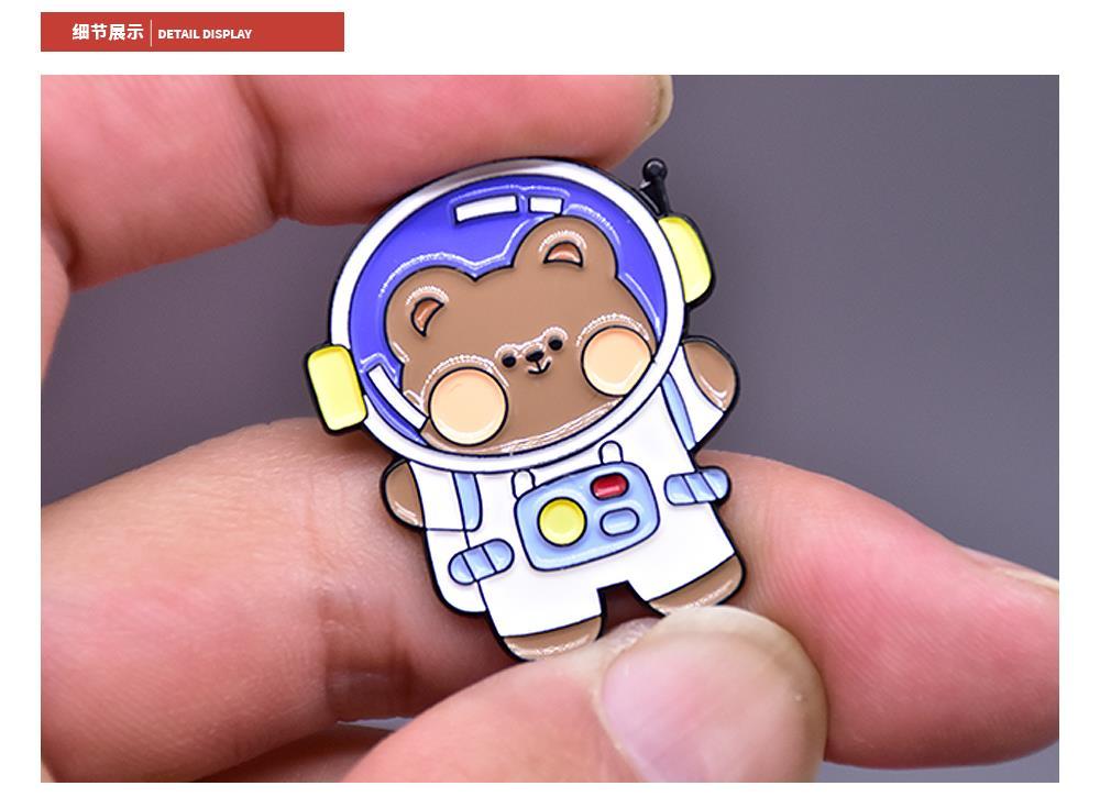 星球宇航员小熊兔子胸针小清新勋章书包可爱背包徽章可爱的小饰品太空