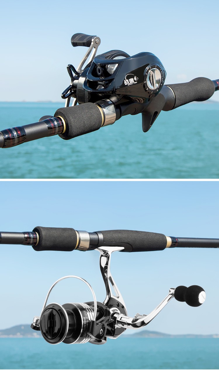 路亚竿套装伸缩碳素振出式便携远投收缩马口海竿矶钓竿钓鱼竿3米右手