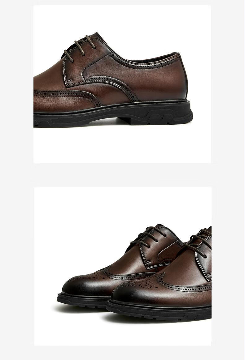 11】teenmix/天美意休闲皮鞋男商务2022秋新款商场同款复古商务正装