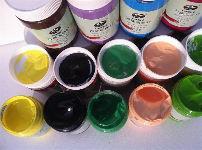 丙烯颜料套装300ml墙绘手绘涂鸦diy丙烯画颜料批发丙烯 大红 单瓶300