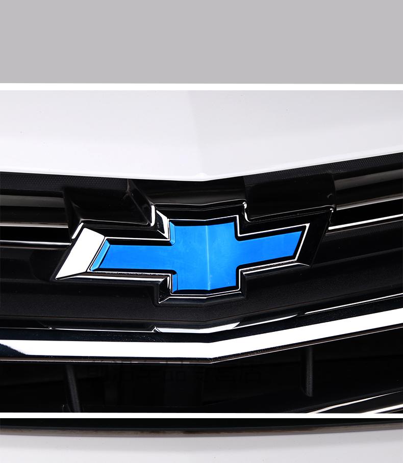 适用于适用于雪佛兰探界者迈锐宝xl前后方向盘车标贴改装饰rs黑色内饰