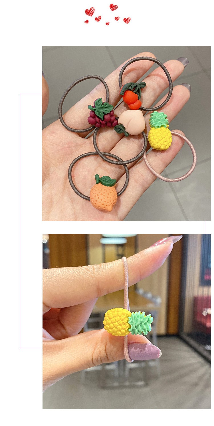 75670-佳宜佩觉儿童皮筋卡通ins女童宝宝头绳不伤发小号拇指发饰扎头发橡皮筋小女孩发绳 20件套(随机款)-详情图