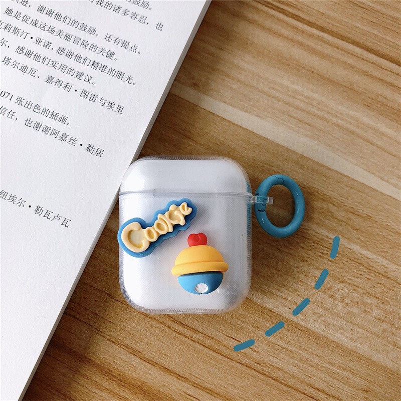 迈豆适用铂典twsearbudsj18耳机套透明蓝牙立体卡通动漫防摔软壳女蓝