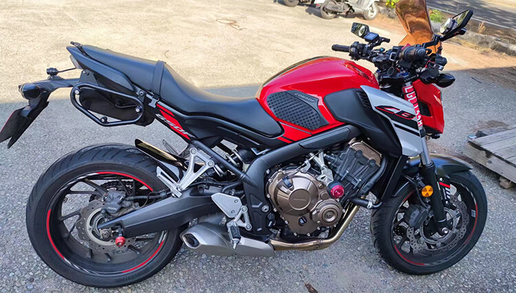 適用於本田cb650r邊包cbr650r cb650f摩托車復古側包邊箱改裝防盜