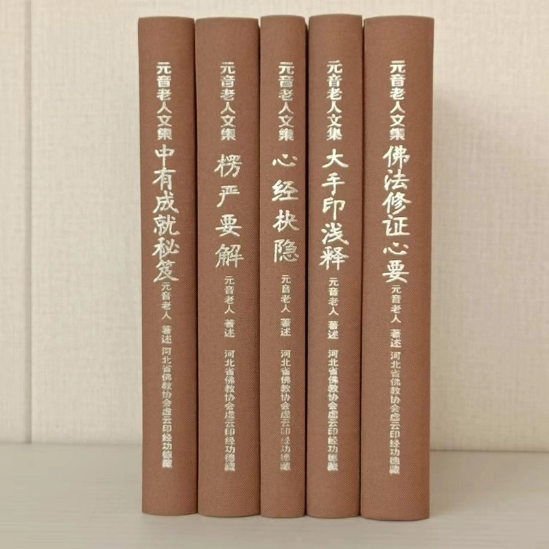 威艾斯(vs) 元音老人文集 楞嚴要解精裝32開全5冊佛法修證心要大手印