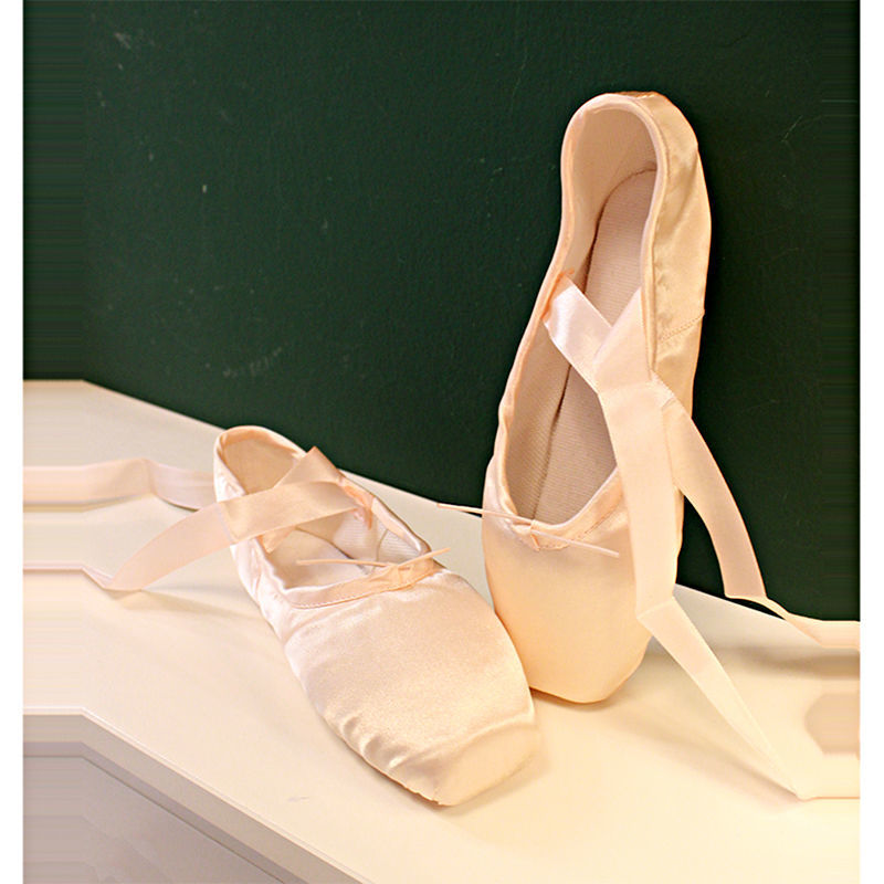 【新品芭蕾舞鞋】足尖鞋芭蕾舞鞋成人女儿童舞蹈鞋绑带芭蕾练脚背初学