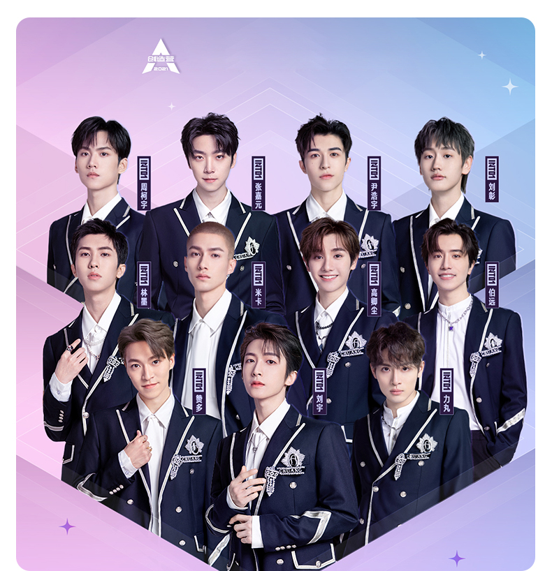 ins抖音同款创造营into1写真集刘宇赞多力丸米卡周柯宇周边签名海报