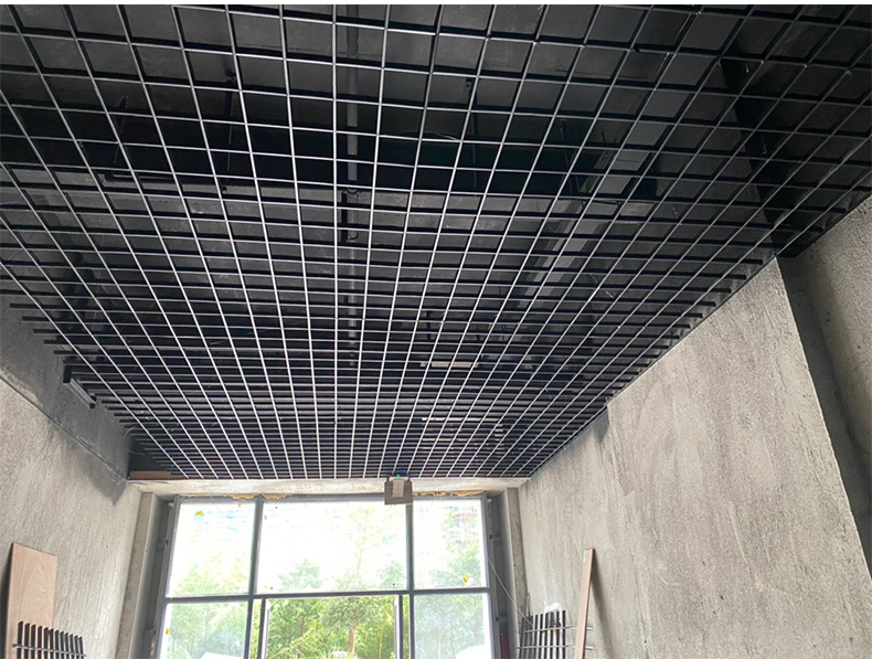 定制格栅吊顶材料自装快装网格棚装饰天花方格葡萄架塑料简易铁铝格栅