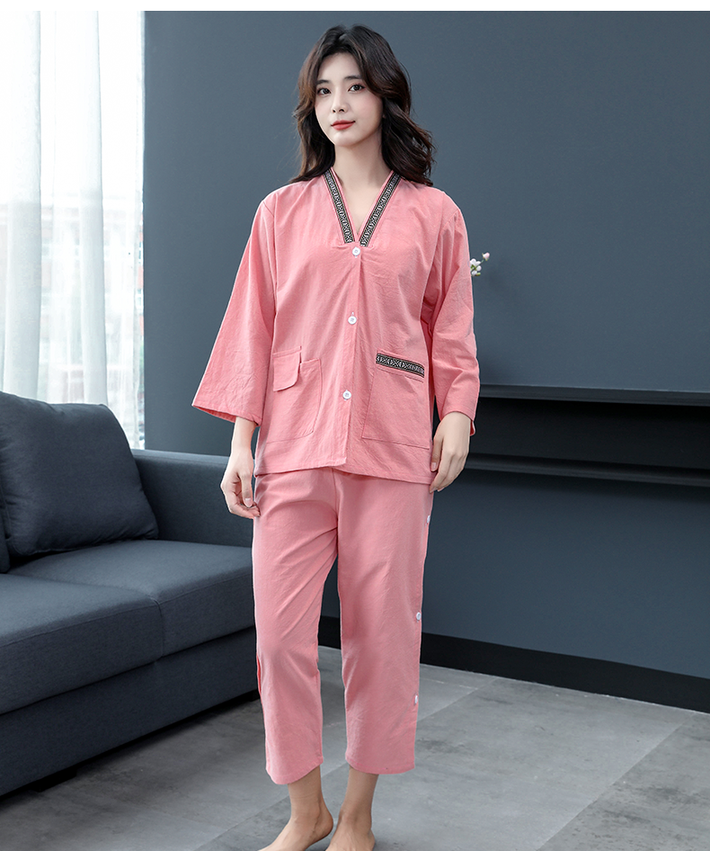 品质保证莫代尔艾灸服棉质前后开衫中医理疗服秋冬季长款艾灸衣服按摩