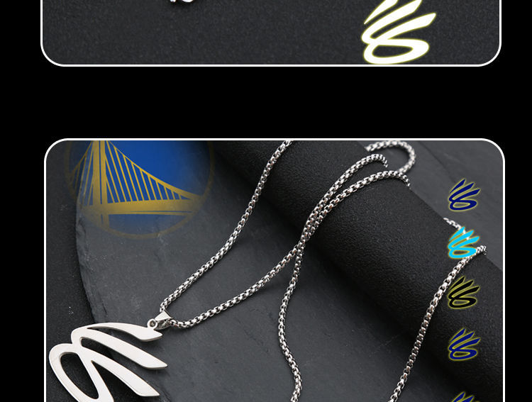 库里 新款logo银色款项链  礼品盒【图片 价格 品牌 报价】-京东