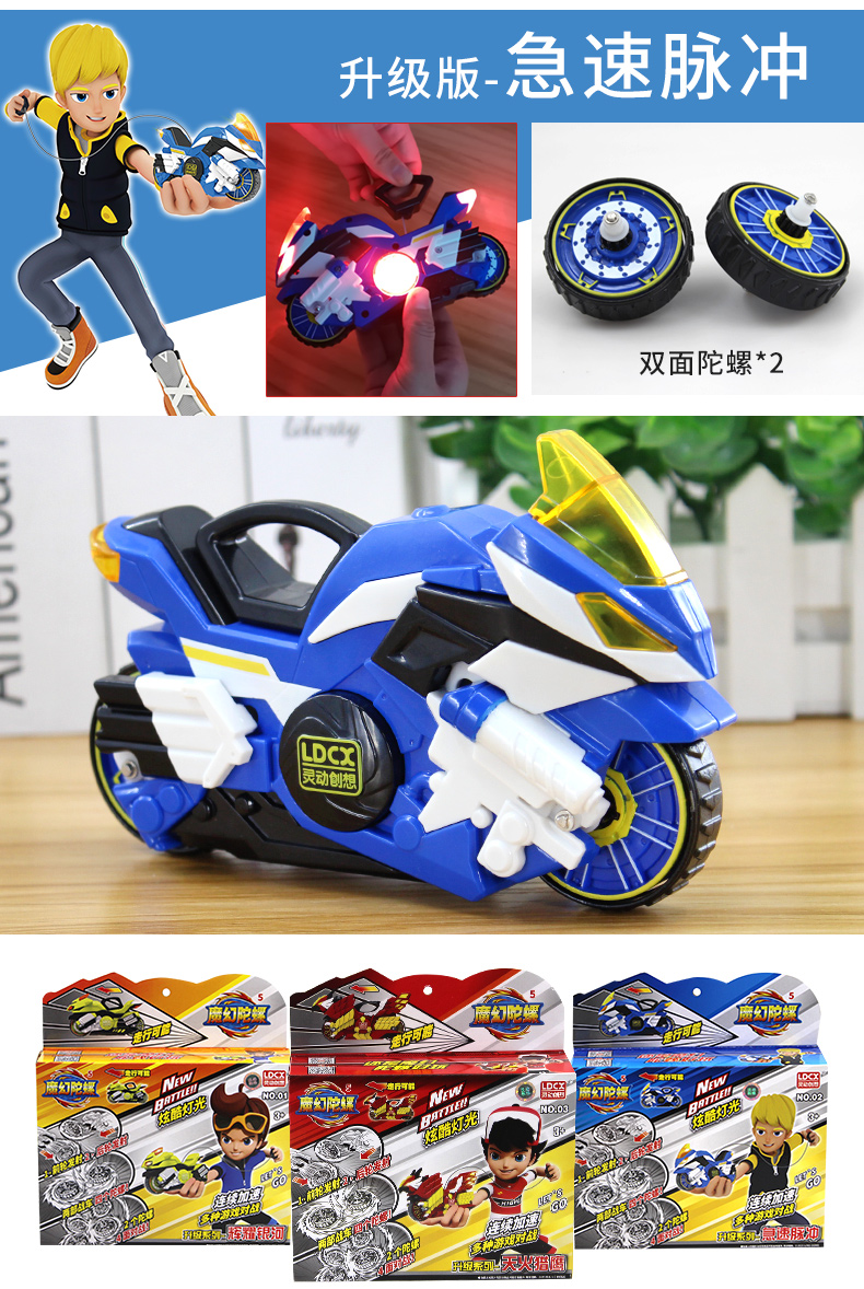 儿童战车男孩旋转玩具五 【炽热豪侠 冲刺先锋】可换款式/2款【图片