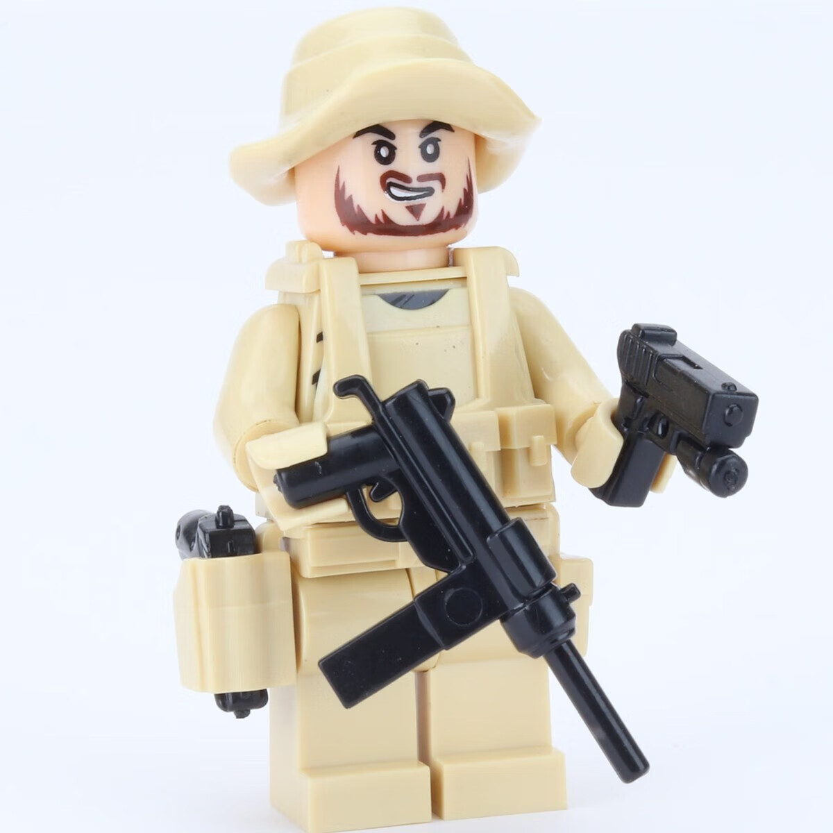 moc军事特种兵城市特警人仔同款系列积木枪拼装香港警察男孩玩具礼物