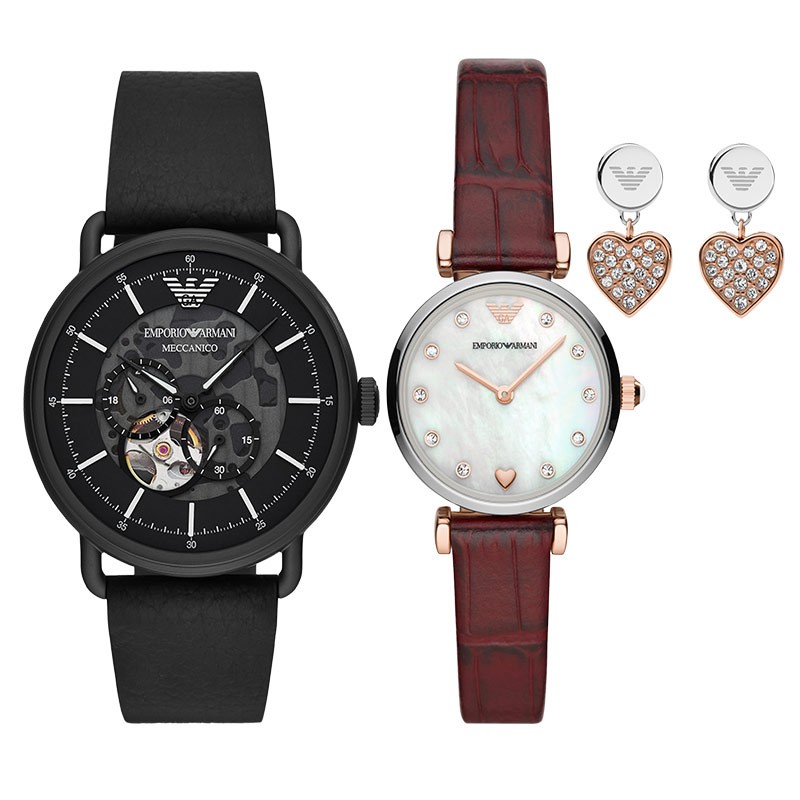 emporioarmani阿玛尼男女士情侣手表欧美表时尚潮流石英对表520礼物送