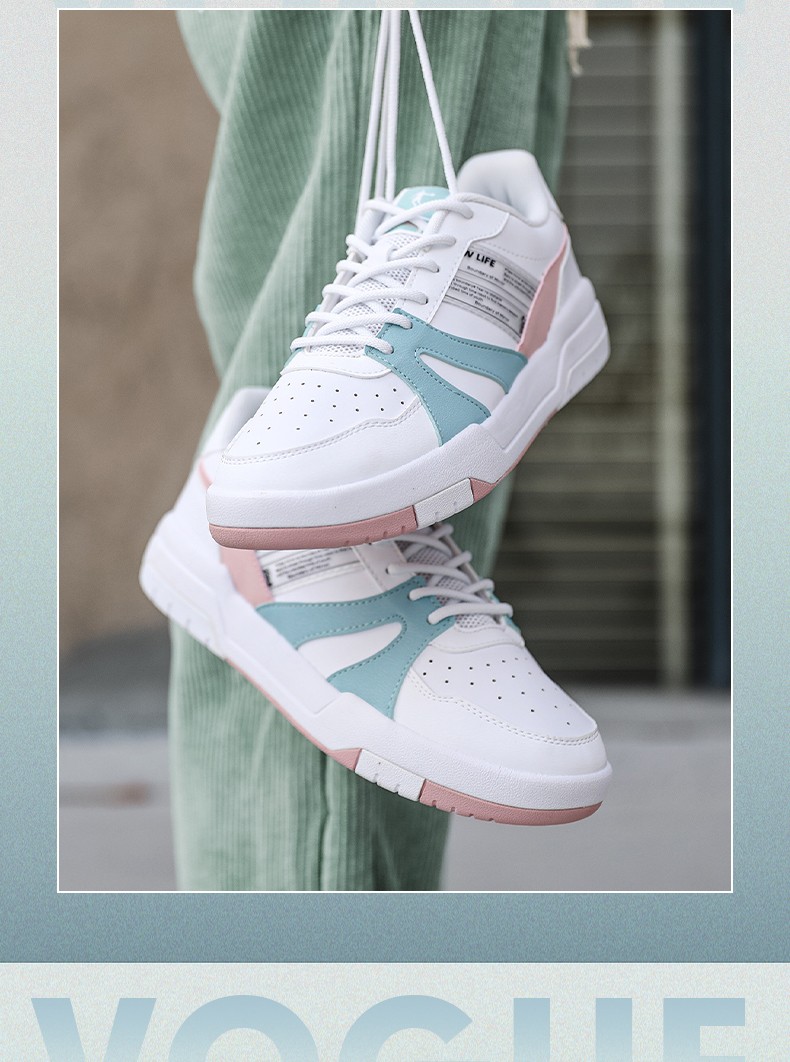 樱花限定乔丹女鞋子运动鞋休闲鞋夏季小白鞋女士防泼水板鞋乔丹白千草