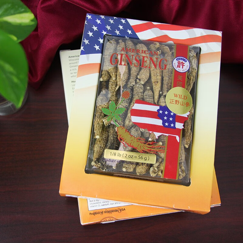 美国原包装进口许氏正野山参短枝大号s331256克