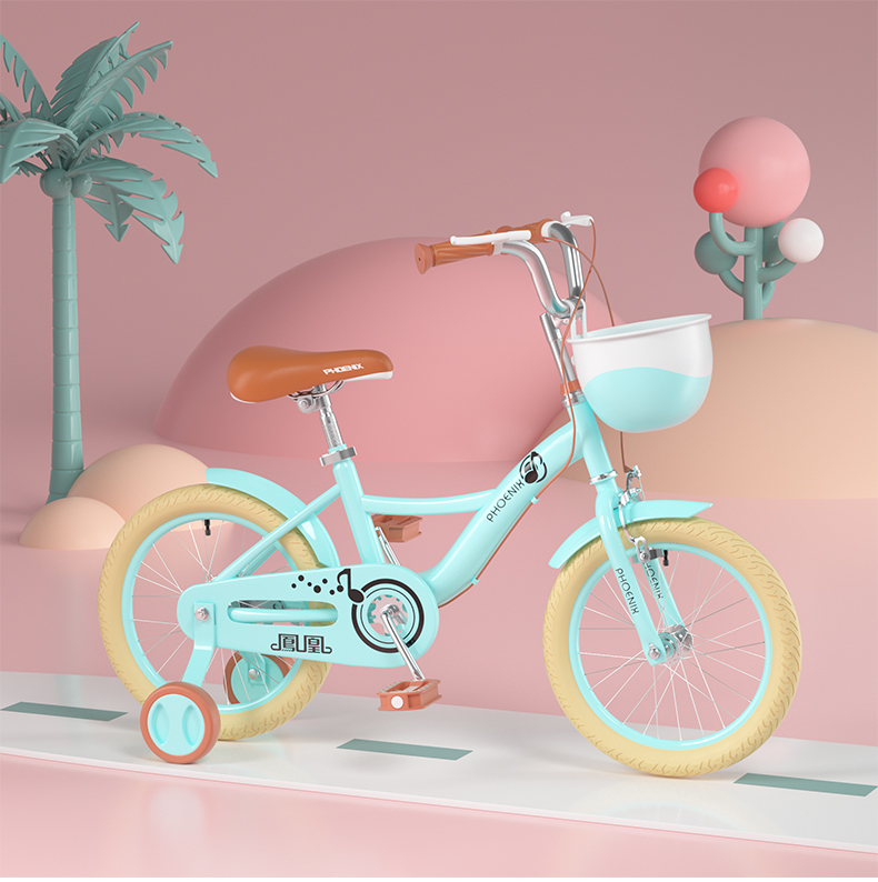 儿童自行车女孩童车234568岁宝宝脚踏车小孩单车女童公主款自行车粉色