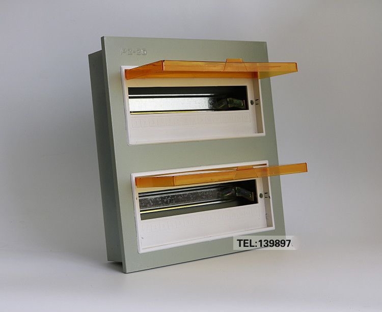 pz30配电箱双层强电箱布线箱pz3030回路双排照明开关箱明装暗装深灰色