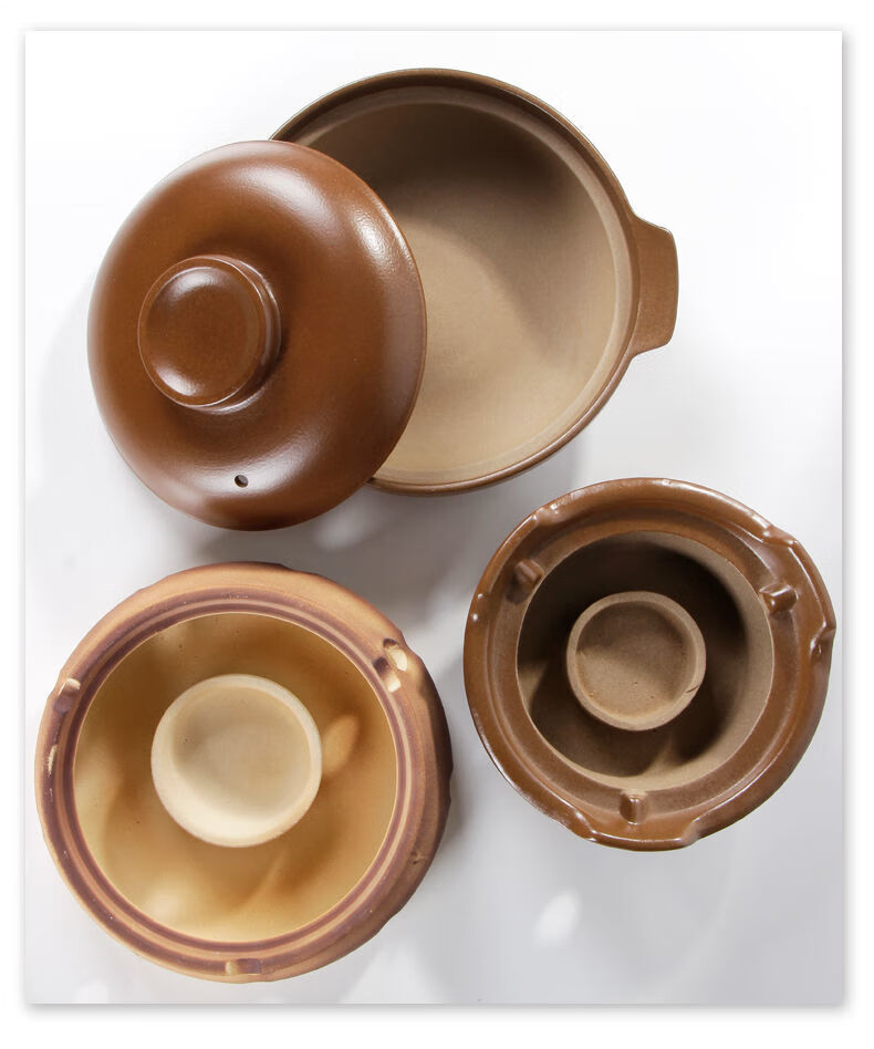 创意酒精炉泥炉小火锅陶瓷炉户外风炉火炉带盖浅锅无釉砂锅p20砂锅约