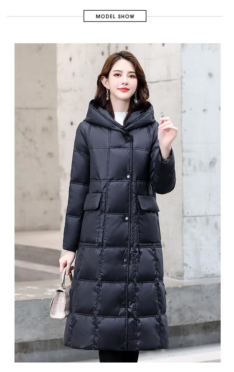 雅鹿高档加大款羽绒服女中长款2021年冬季新款女装加厚修身显瘦时尚