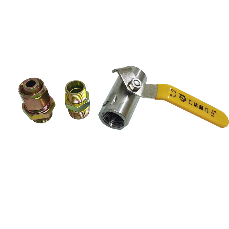 小郎人挂车前轮断气开关螺旋气管链接阀门货车通用气路分离开关单向阀