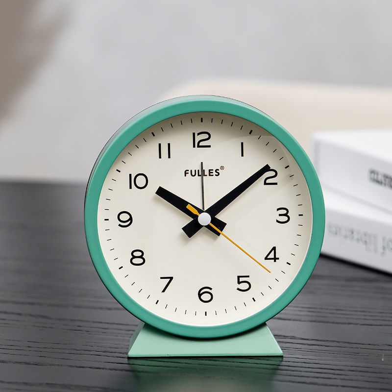 卡梵特闹钟中小学生用床头钟简约居家卧室带夜灯静音时尚宿舍专用小时