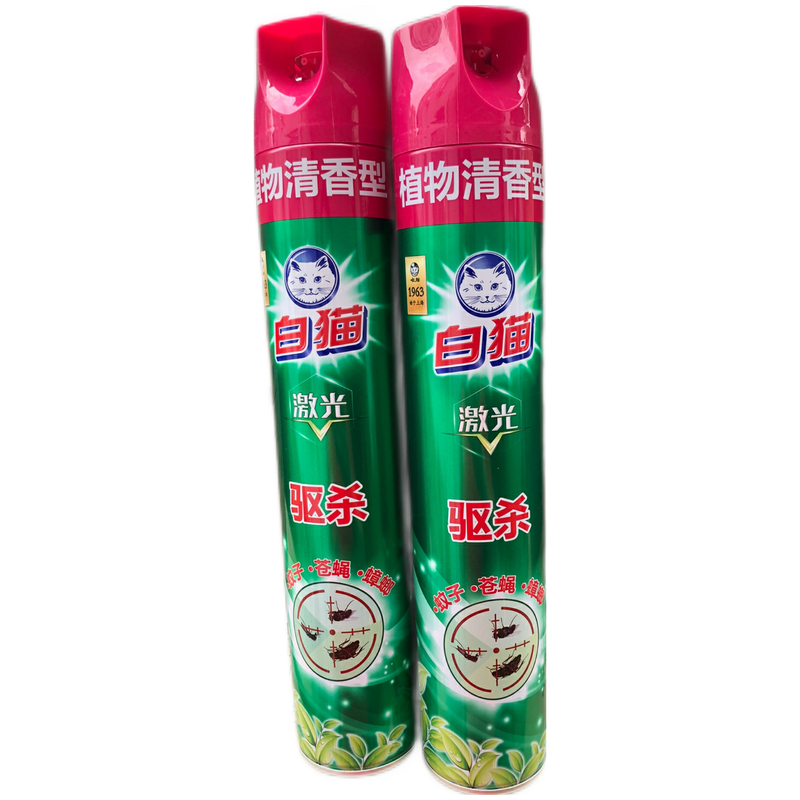 白猫激光杀虫剂植物清香型驱蚊喷雾臭虫蚂蚁跳蚤蟑螂 激光杀虫剂植物
