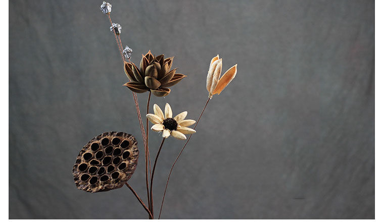 芊阙禅意干枝家居装饰摆件干花花束新中式软装摆设民宿干树枝花瓶插花