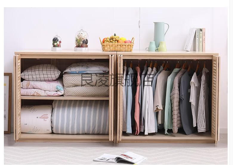 实木棉被柜子衣服收纳柜省空间衣柜放被子实木棉被柜子客厅靠墙大容量