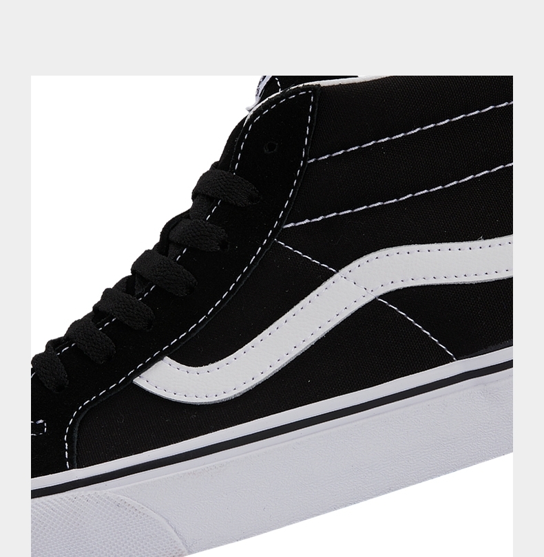 【滔搏运动】vans万斯2021年中性sk8mid户外透气中帮百搭黑白休闲鞋