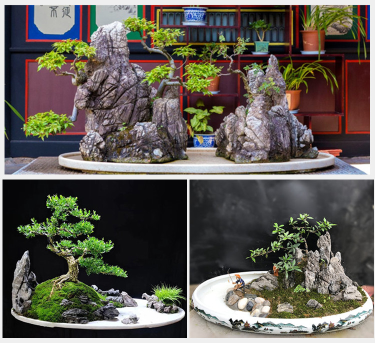 酸洗青龙石鱼缸水族造组景水陆草缸装饰素材大小假山天然石头定制5斤