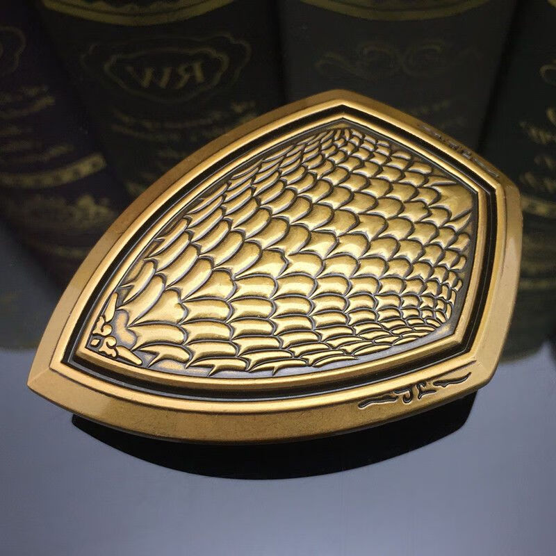 0cm腰带头 复古金色 羽鳞盾皮带扣子【图片 价格 品牌 报价】-京东