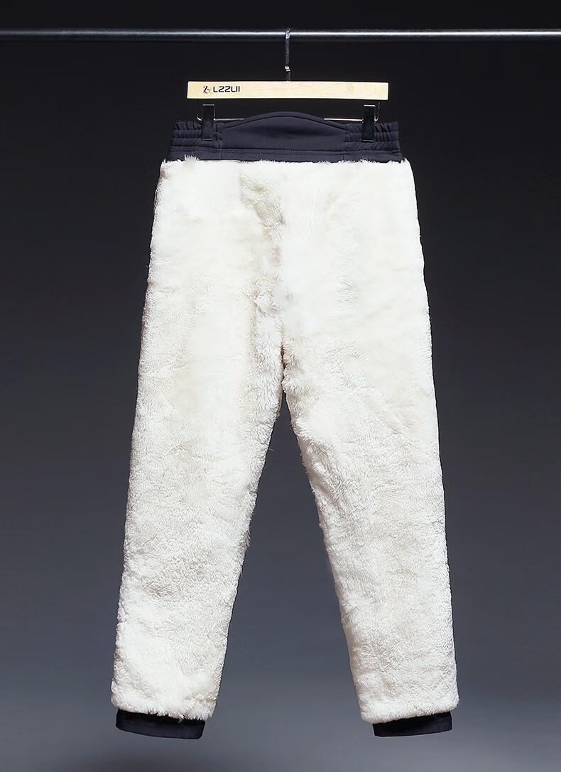 古漠望羊中老年女士羊皮羊毛羊羔毛裤子皮毛一体女裤加厚保暖休闲裤