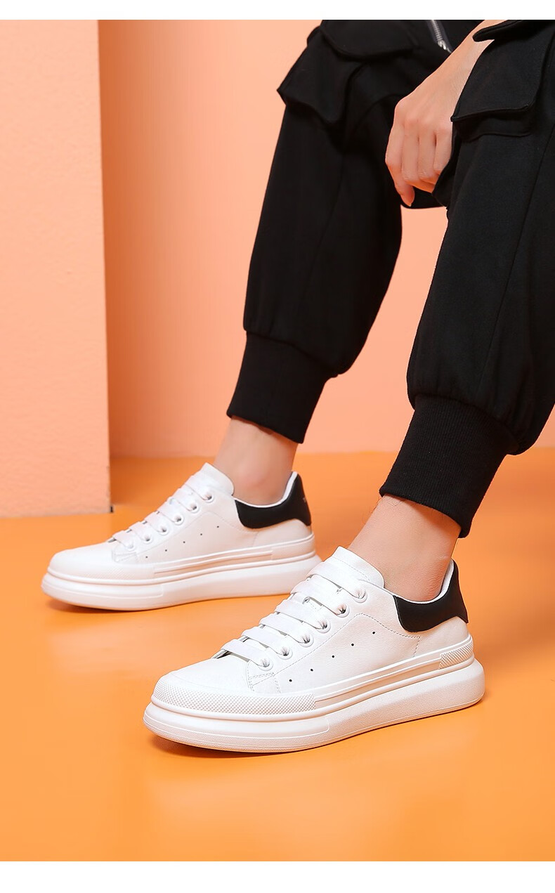 商场同款polosport男鞋麦锟小白鞋男舒适透气软底防滑板鞋时尚轻奢牛