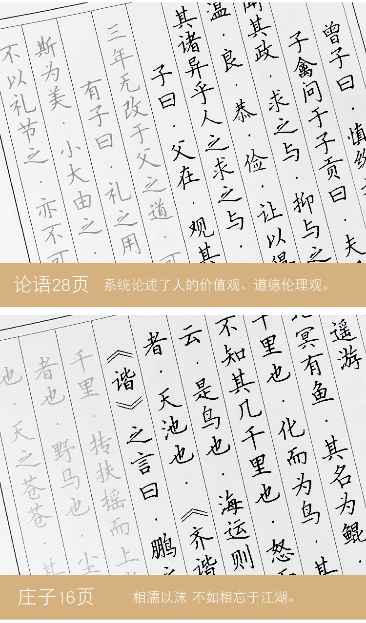 颜体硬笔楷书字帖临摹楷书钢笔入门字初学者书法颜正卿颜真卿楷书10本