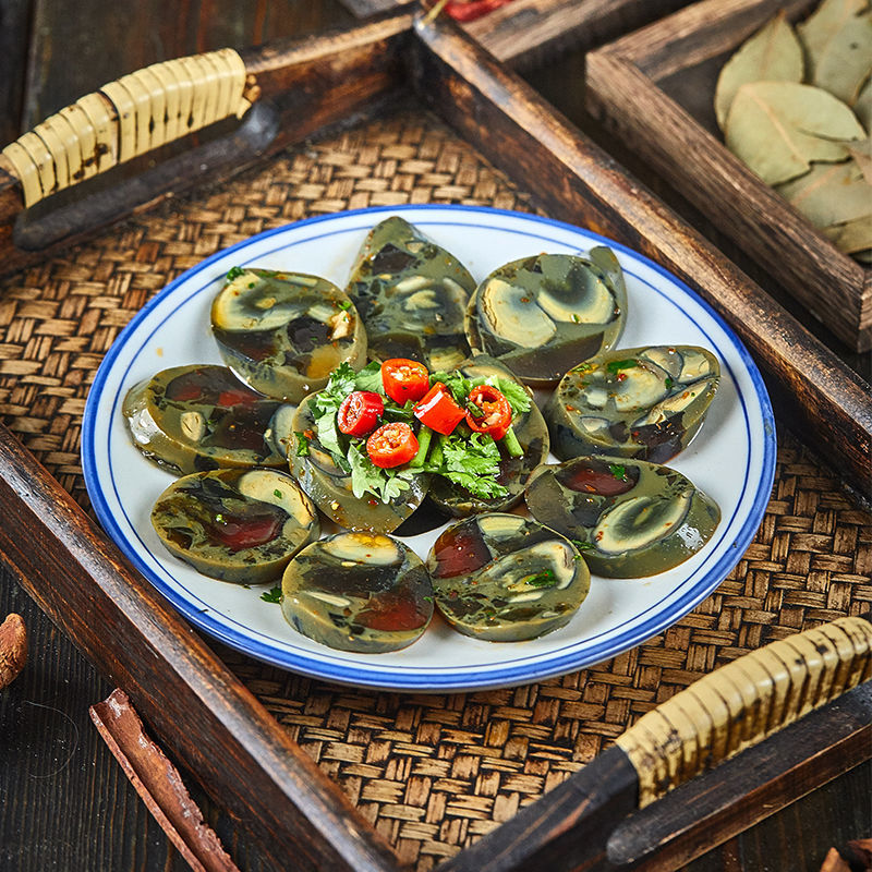 清真皮蛋肠 松花蛋肠 辽宁特产 抚顺顺意香肠穆斯林清真食品冷切拼盘