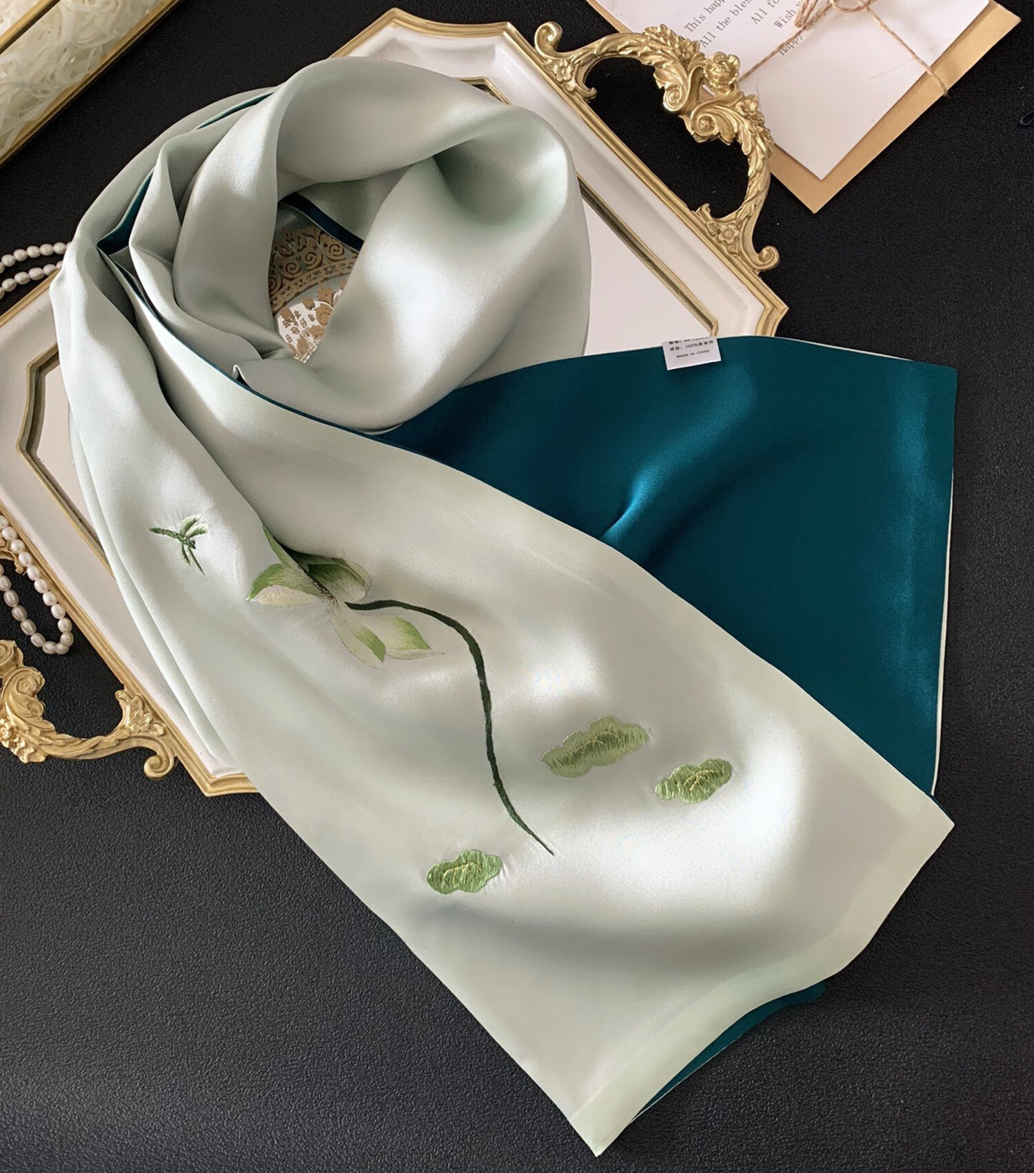 苏州刺绣丝巾女桑蚕丝真丝纯手工苏绣杭州丝绸礼盒装送礼夏妈妈中年