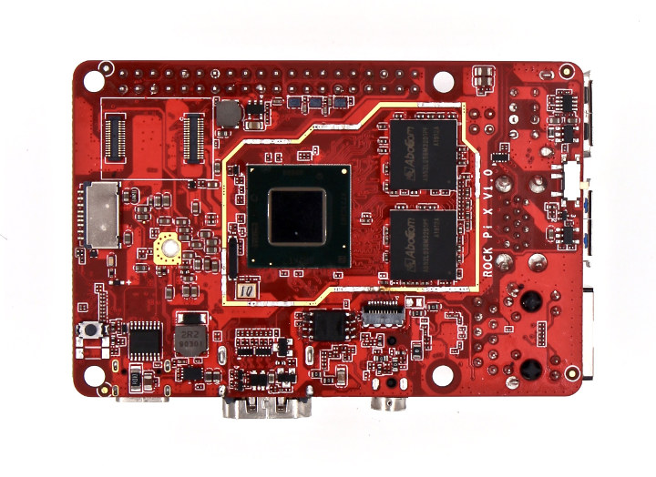 rock pi x b modelb win10开发板 intel atom x5-z8350 单板 电源 4g