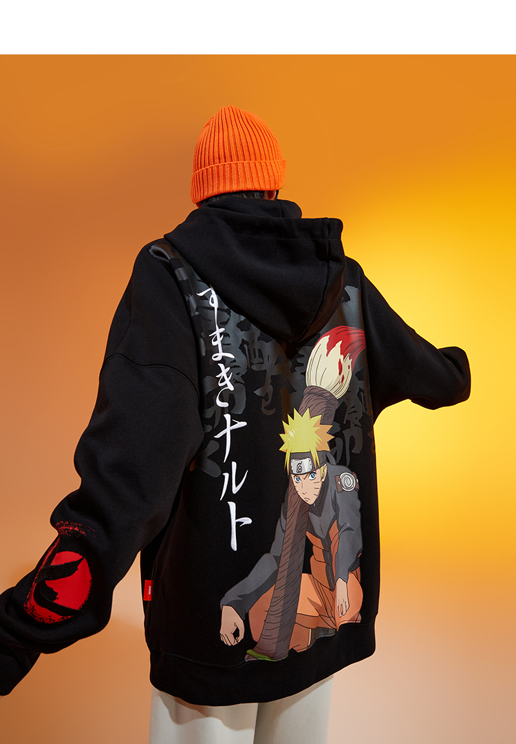 jackjones杰克琼斯火影忍者联名潮鸣人动漫潮帅连帽卫衣男221333037