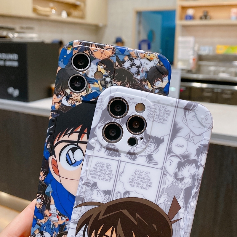 侦探柯南适用苹果12手机壳11全包13pro硅胶13防摔壳满屏柯南iphone13